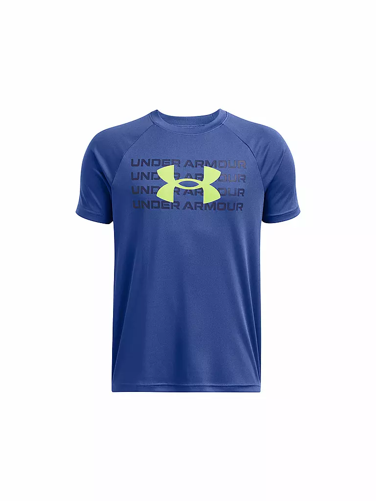 UNDER ARMOUR | Kinder Fitnessshirt Tech Logo | blau