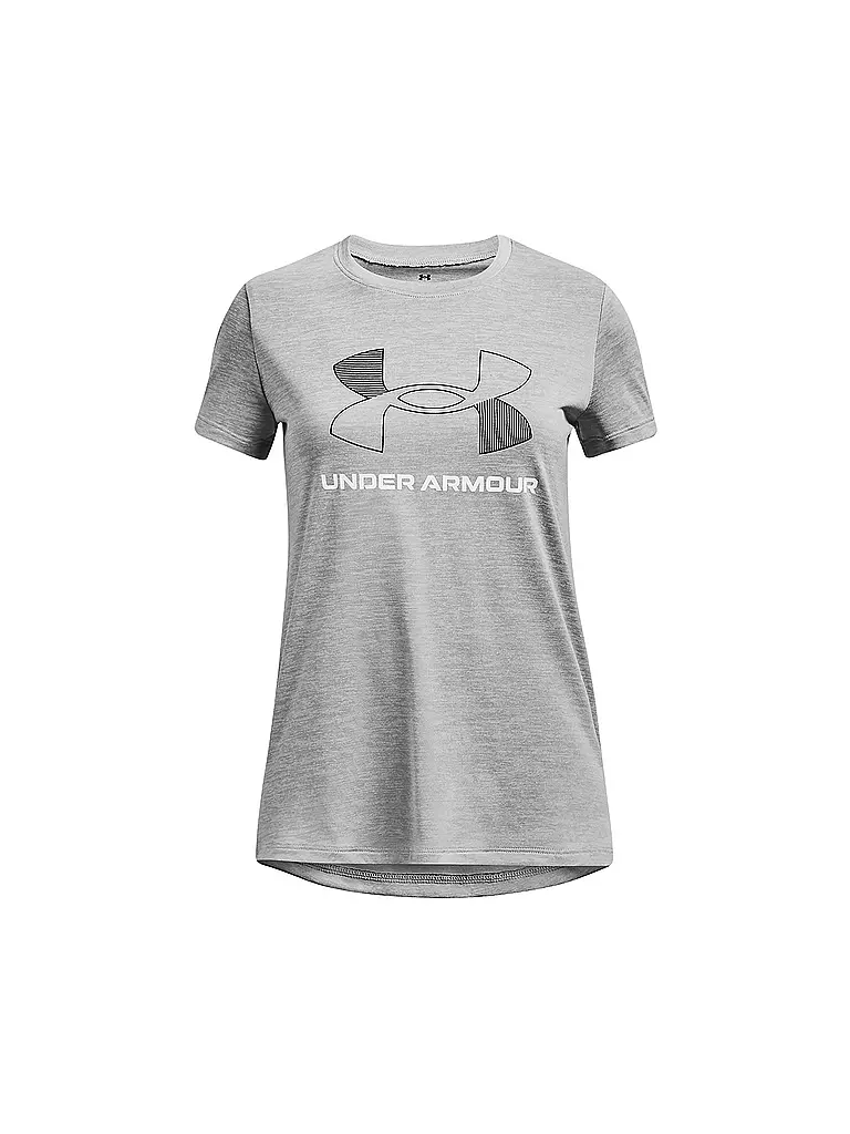 UNDER ARMOUR | Mädchen Fitnessshirt UA Tech™ Twist Big Logo | grau