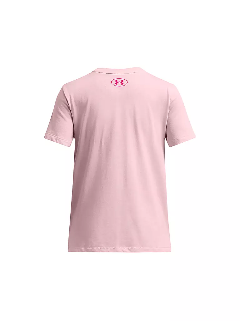 UNDER ARMOUR | Mädchen T-Shirt UA Fill Big Logo | rosa