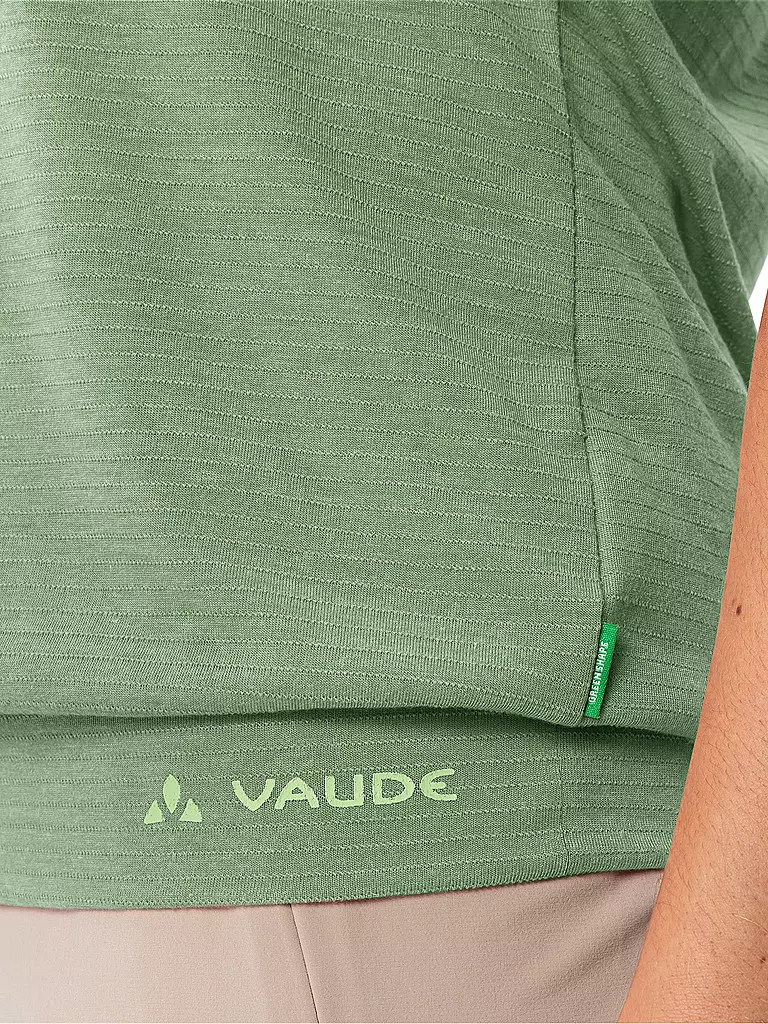 VAUDE | Damen Funktionsshirt Skomer Streifen | hellgrün