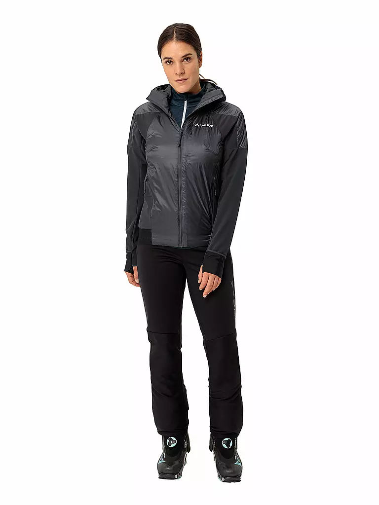 VAUDE | Damen Hybridjacke Larice Hoodie | schwarz