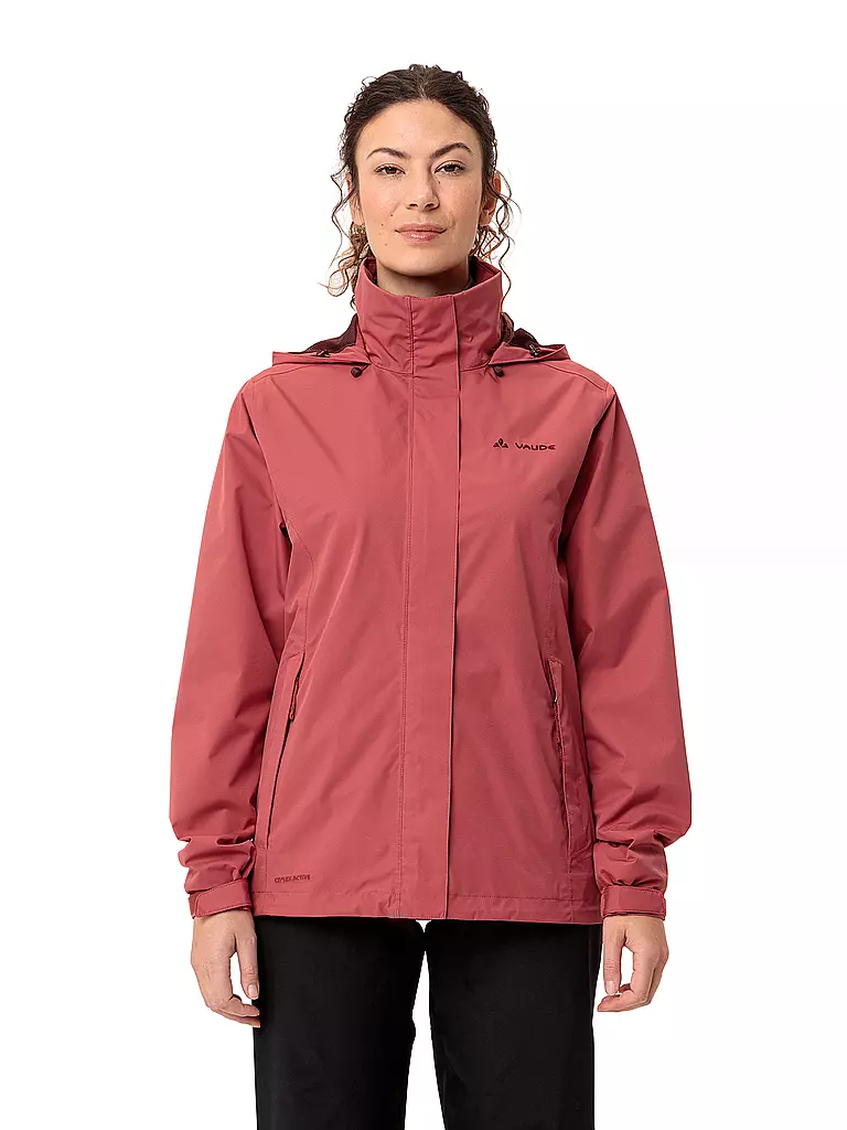 VAUDE | Damen Regenjacke Escape Light 2L Hoodie | dunkelrot