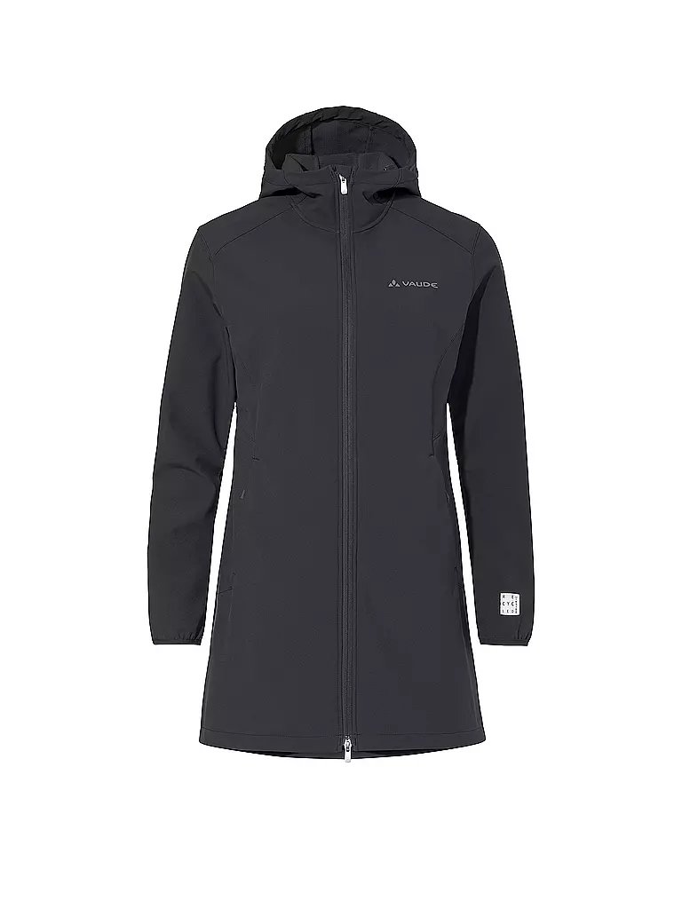 VAUDE | Damen Softshellparka Moena  warm Hoodie | schwarz