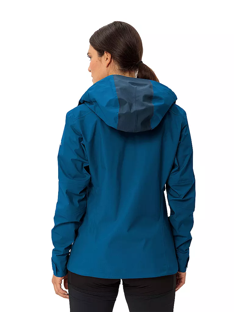 VAUDE | Damen Wanderjacke Croz Alpine 3L Hoodie | dunkelblau