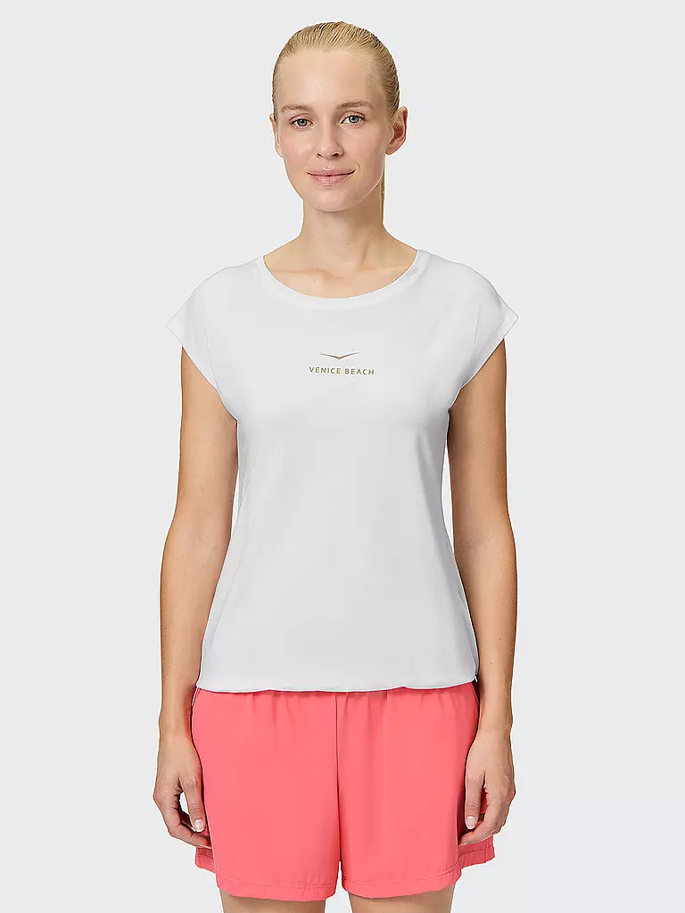 VENICE BEACH |  Damen Fitnessshirt Wonder  | weiss