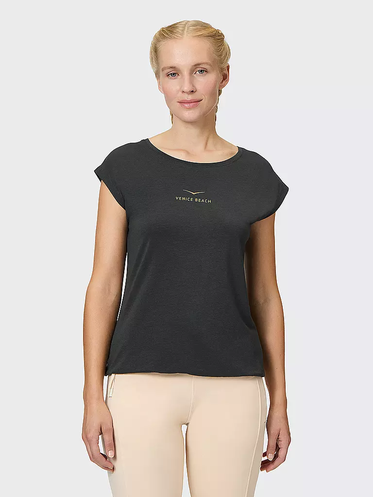 VENICE BEACH |  Damen Fitnessshirt Wonder  | schwarz