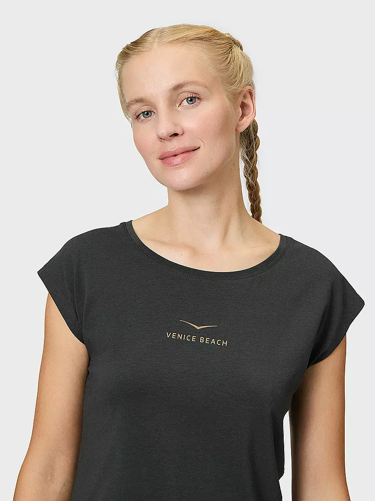 VENICE BEACH |  Damen Fitnessshirt Wonder  | schwarz