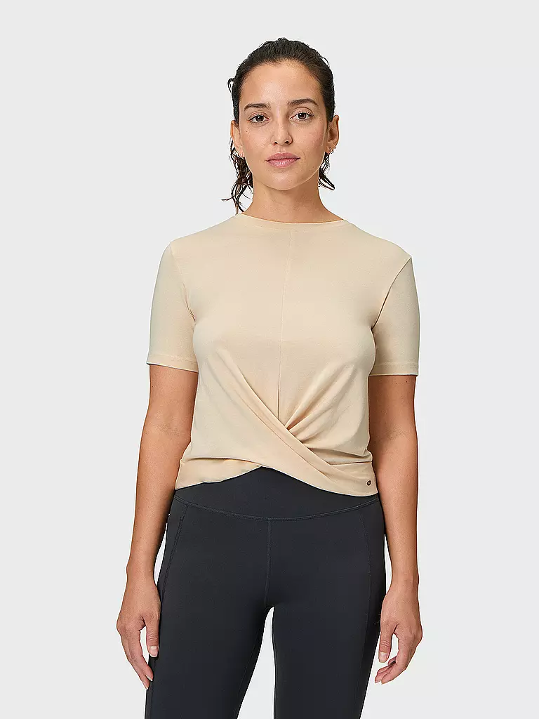 VENICE BEACH | Damen Fitnessshirt Darleen | creme