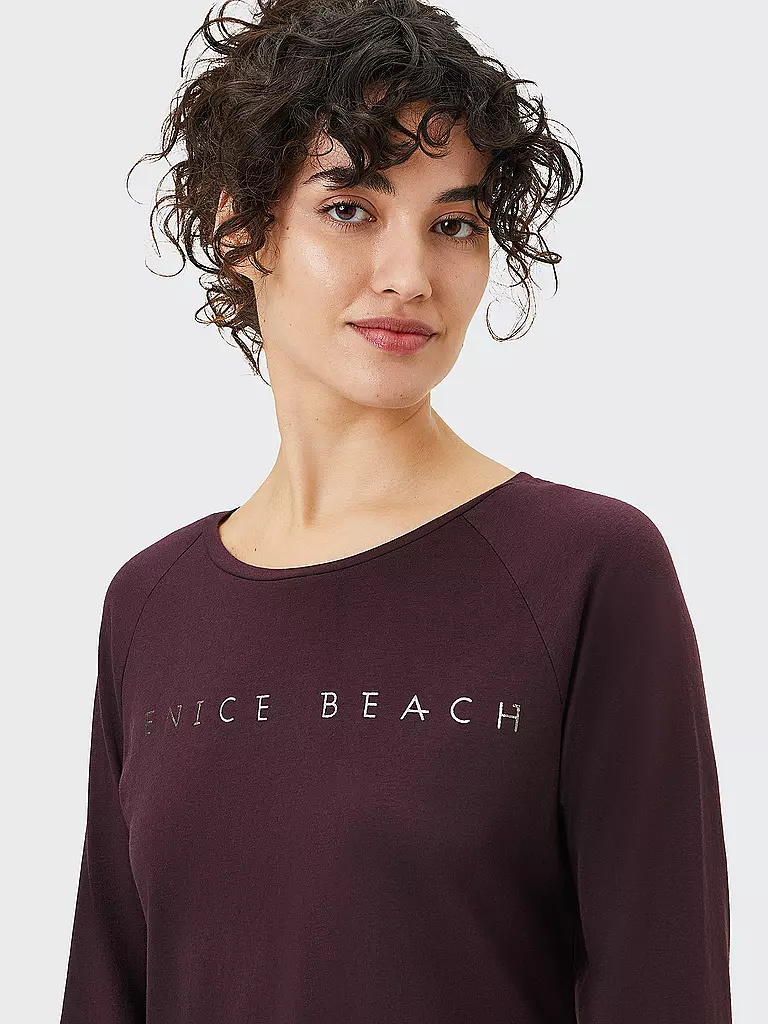 VENICE BEACH | Damen Fitnessshirt Rylee | dunkelrot