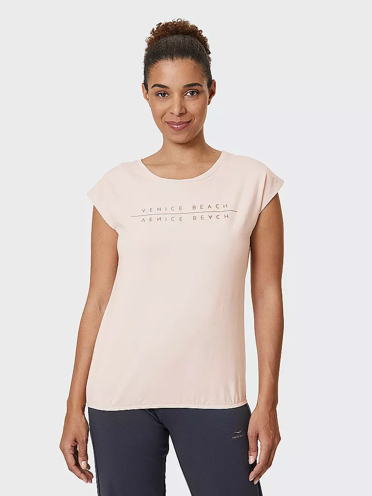 VENICE BEACH | Damen Fitnessshirt Wonder | beige