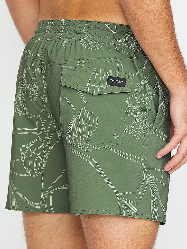 VOLCOM | Herren Badeshort Lido Print Trunk 16 | olive