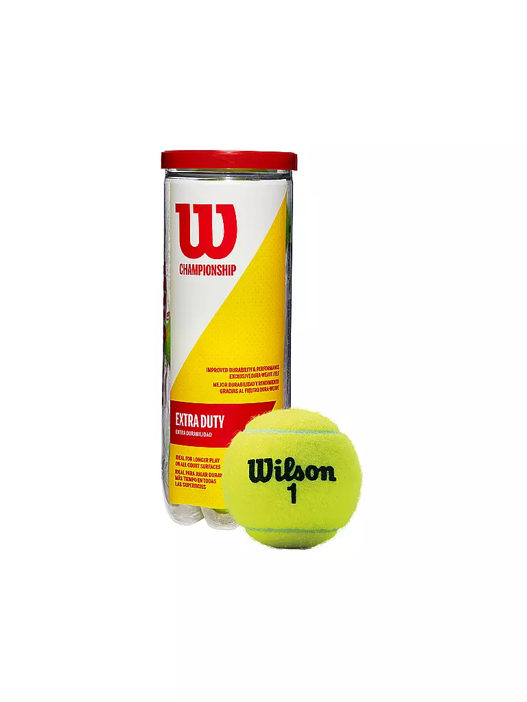 WILSON | Tennisbälle Championship 3er Dose | gelb